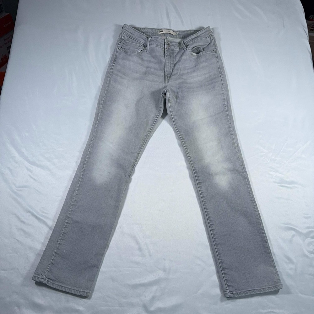 Vintage LEVI'S Jeans Mid-Rise Skinny Light Gray Denim 12M W31/L32 Good Condition